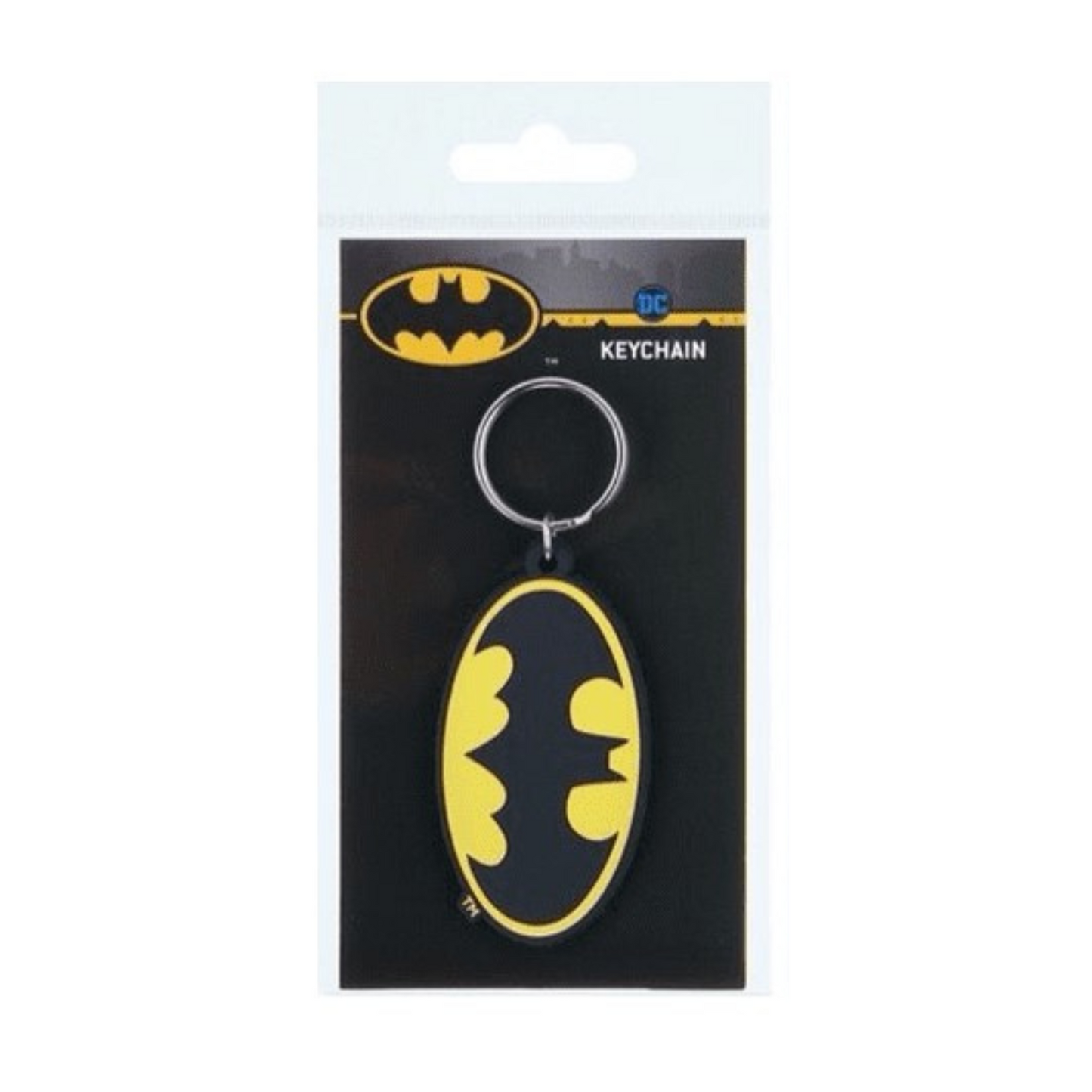 Batman Symbol Rubber Keychain
