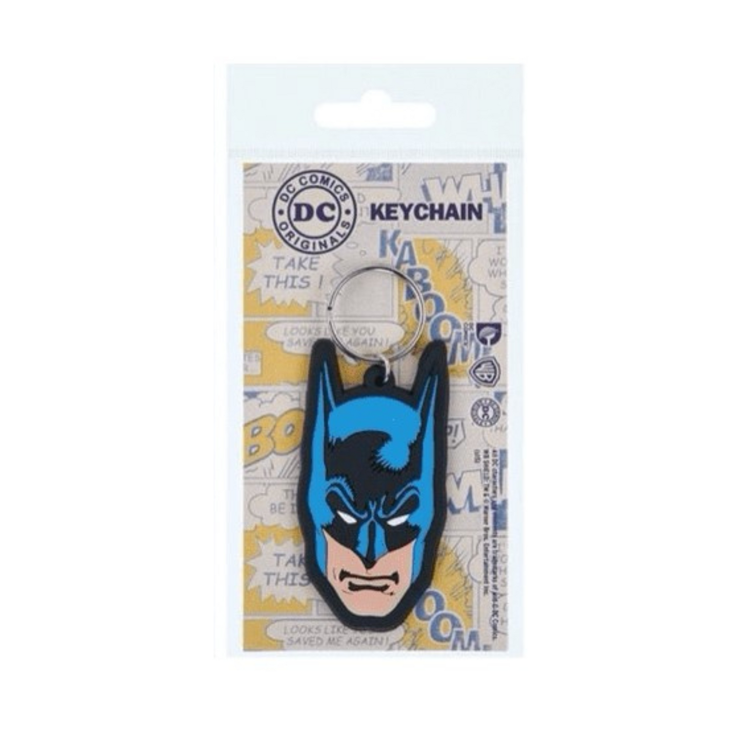 Batman Mask Symbol Rubber Keychain