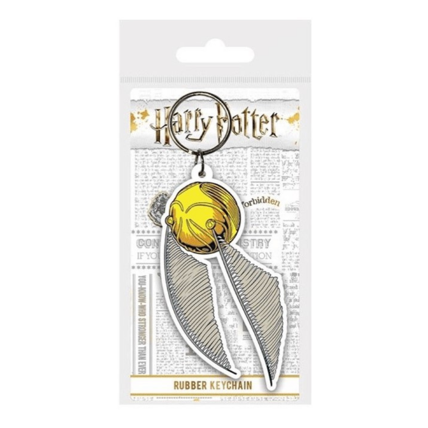 Golden Snitch Rubber Keychain