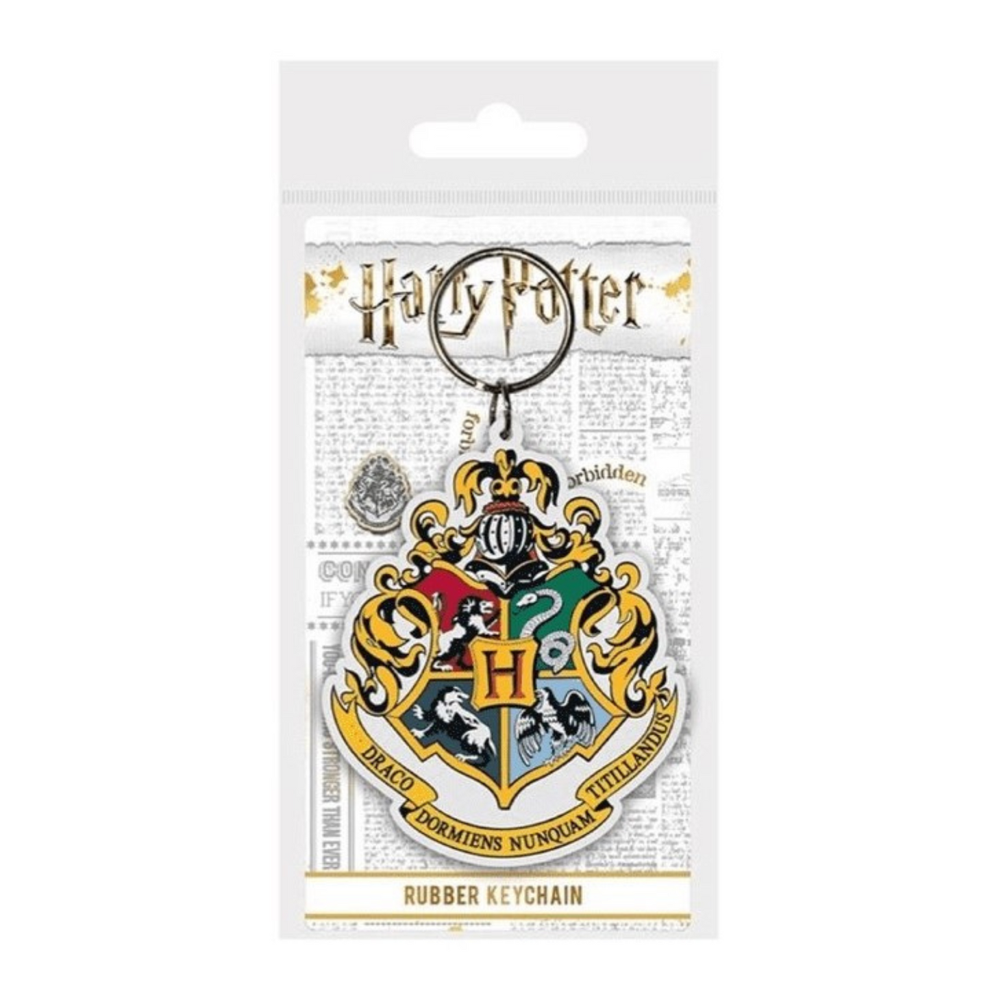 House Badge Rubber Keychain