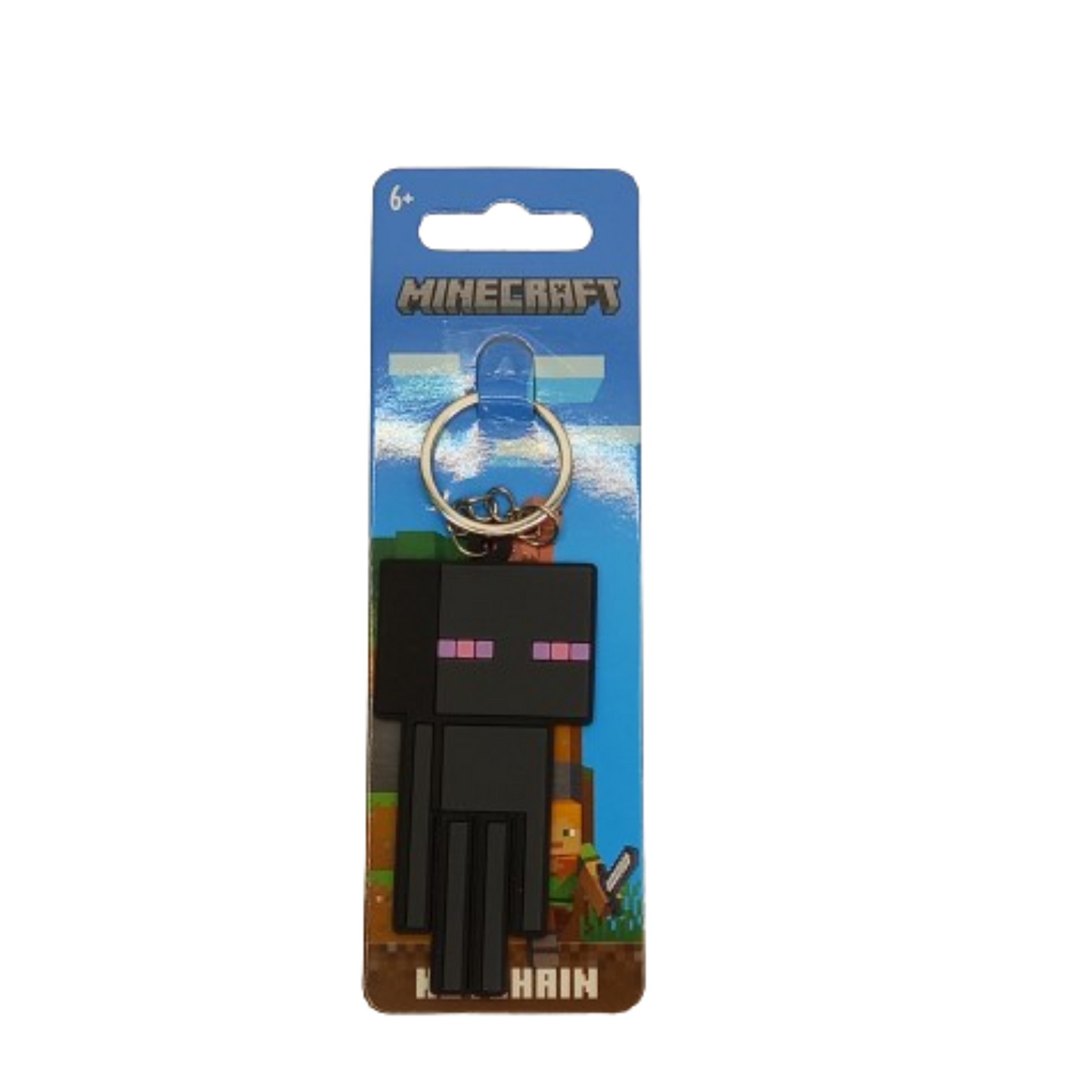 Minecraft v4 Rubber Keychain