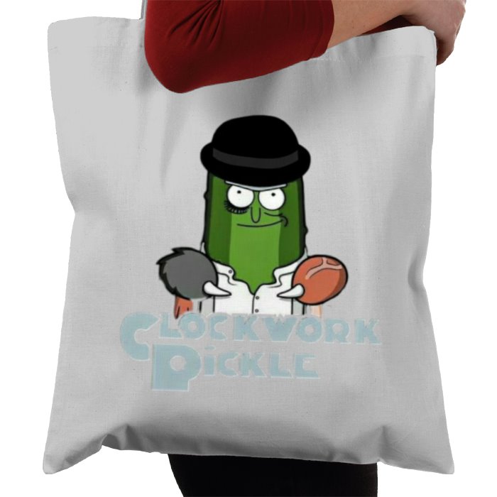 Rick & Morty x A Clockwork Orange - A Clockwork Pickle Tote Bag