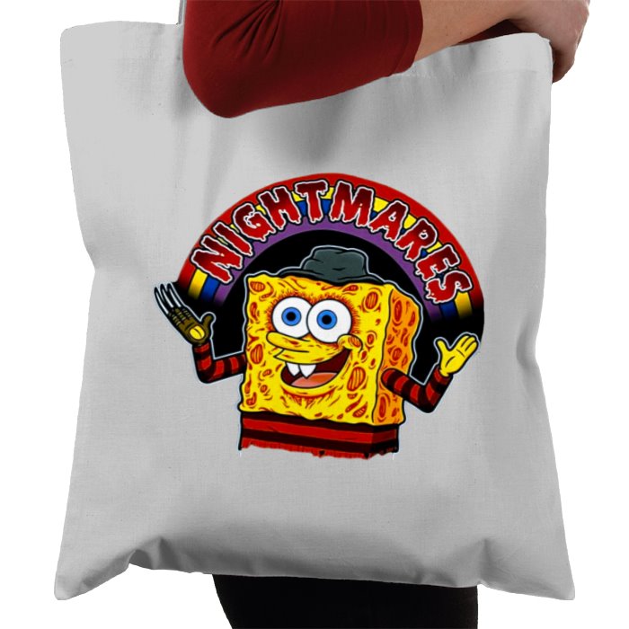 SpongeBob SquarePants & A Nightmare On Elm Street - Nightmares Tote Bag