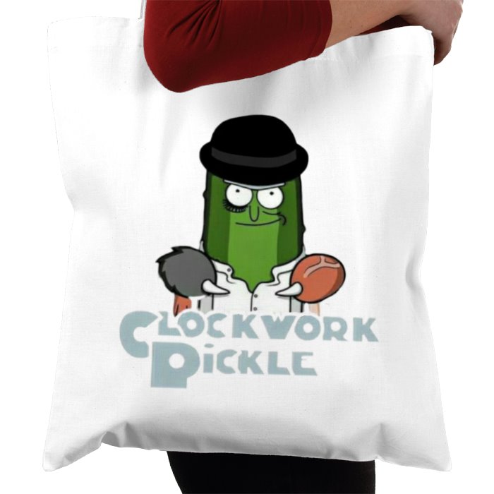 Rick & Morty x A Clockwork Orange - A Clockwork Pickle Tote Bag