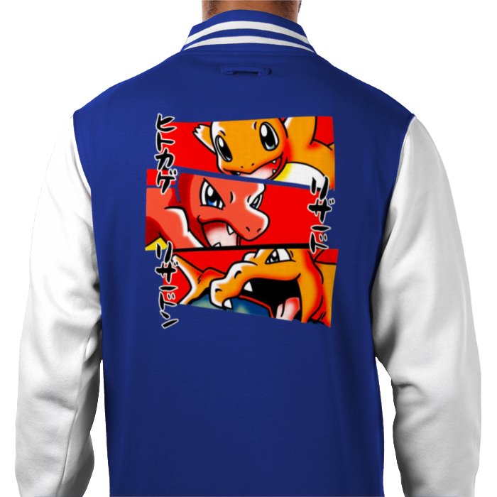 Pokémon - Charmander Evolution Varsity Jacket
