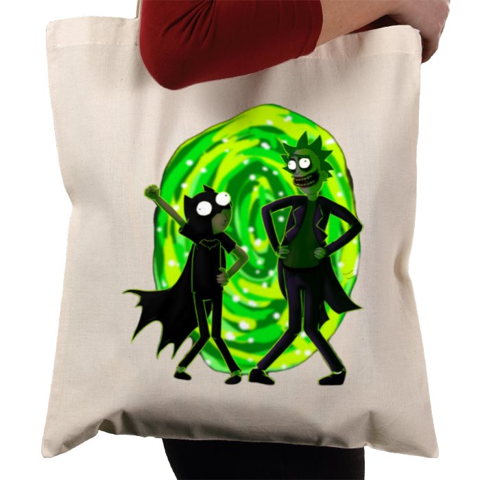 Rick & Morty x Batman - Portal Pose Tote Bag