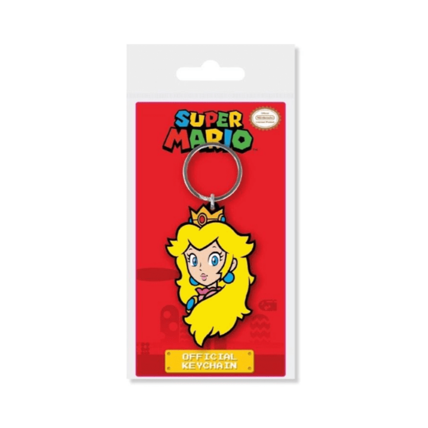 Princess Peach Rubber Keychain