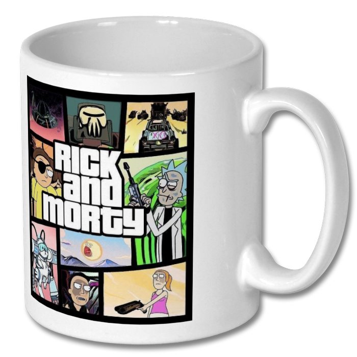 Rick & Morty & Grand Theft Auto - Grand Theft Auto Style Mug