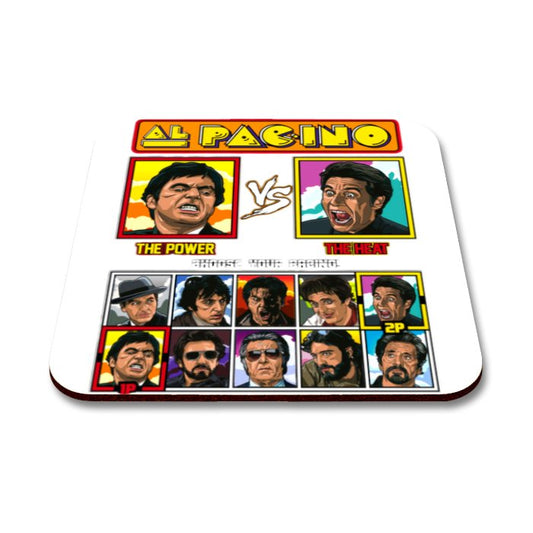 Al Pacino - Scarface Vs Heat Square Coaster