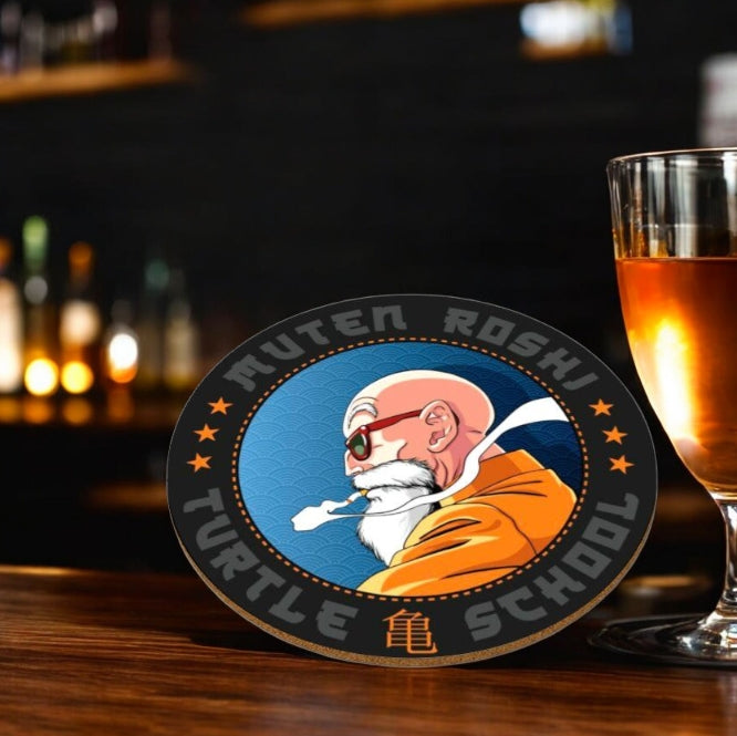 Dragonball Z - Roshi's Badge Round Coasters