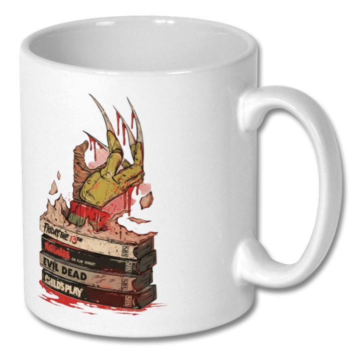 VHS Horror Tapes Freddy Theme Mug