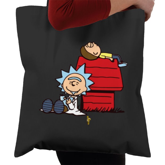 Rick & Morty x Snoopy - Snoopy Rick Tote Bag