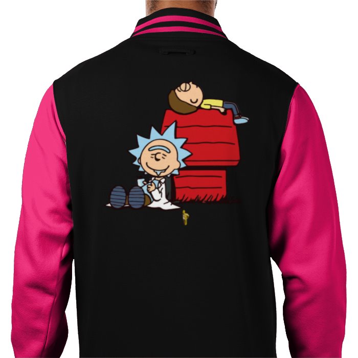Rick & Morty x Snoopy - Chilling Varsity Jacket