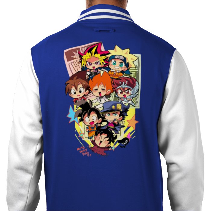 Anime - Collage 1 Varsity Jacket