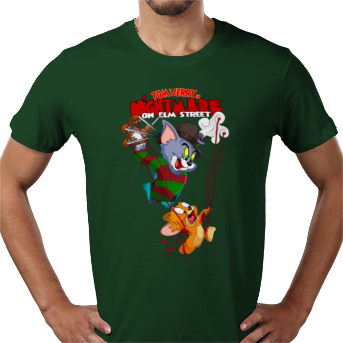 Tom And Jerry x A Nightmare On Elm Street - Freddy & Jerry T-shirt