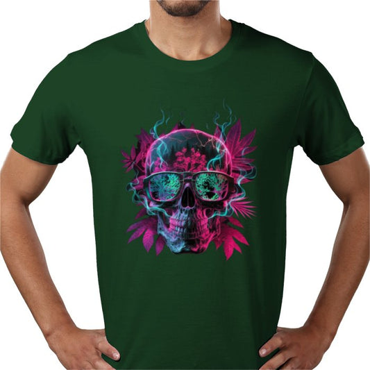 Skull Cannabis Leaf T-shirt