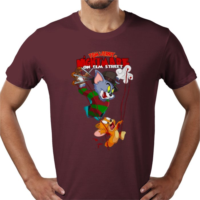 Tom And Jerry x A Nightmare On Elm Street - Freddy & Jerry T-shirt
