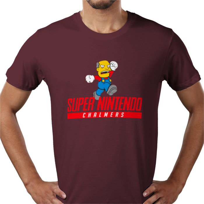 Super Nintendo & Super Mario Bro's & The Simpsons - Super Nintendo Chalmers T-shirt
