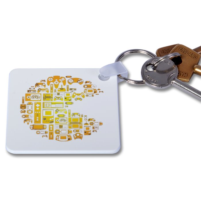 Pac-Man - Collage Keyring