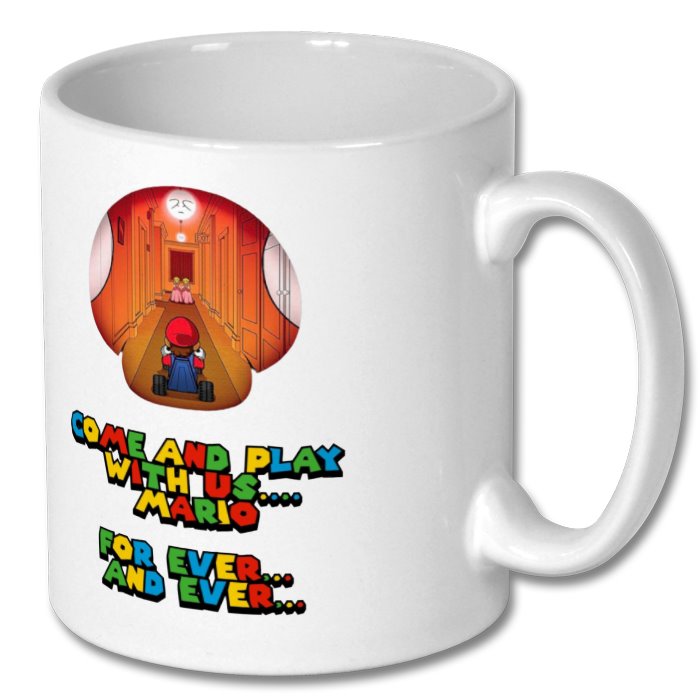 Super Mario Bro's x The Shining - Come Play With Us Mario Mug