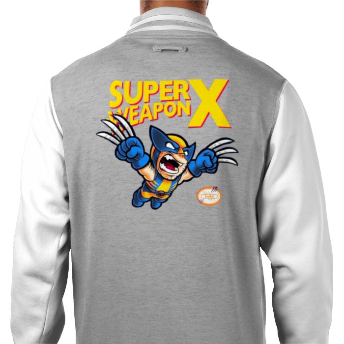 Super Mario Bro's & Wolverine - Super Weapon X Varsity Jacket
