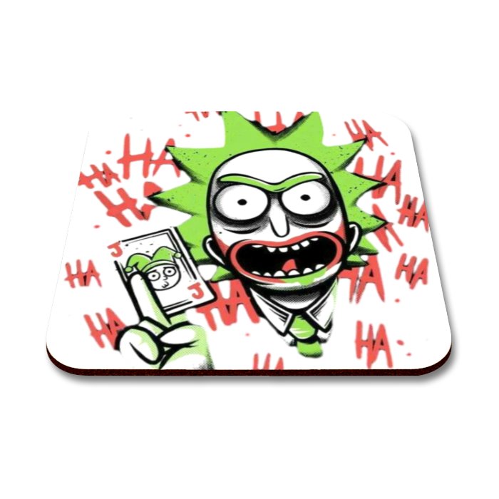 Joker Rick Square Coasters