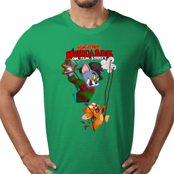 Tom And Jerry x A Nightmare On Elm Street - Freddy & Jerry T-shirt