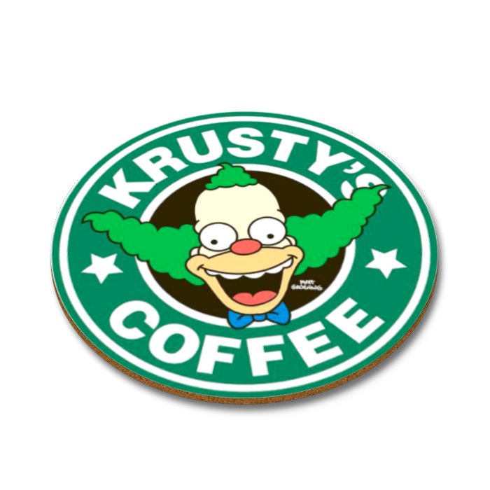 The Simpsons - Krusty's Coffee Round Coasters