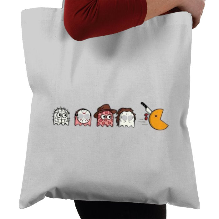 Pacman & Horror Movies - Horror Mashup Tote Bag