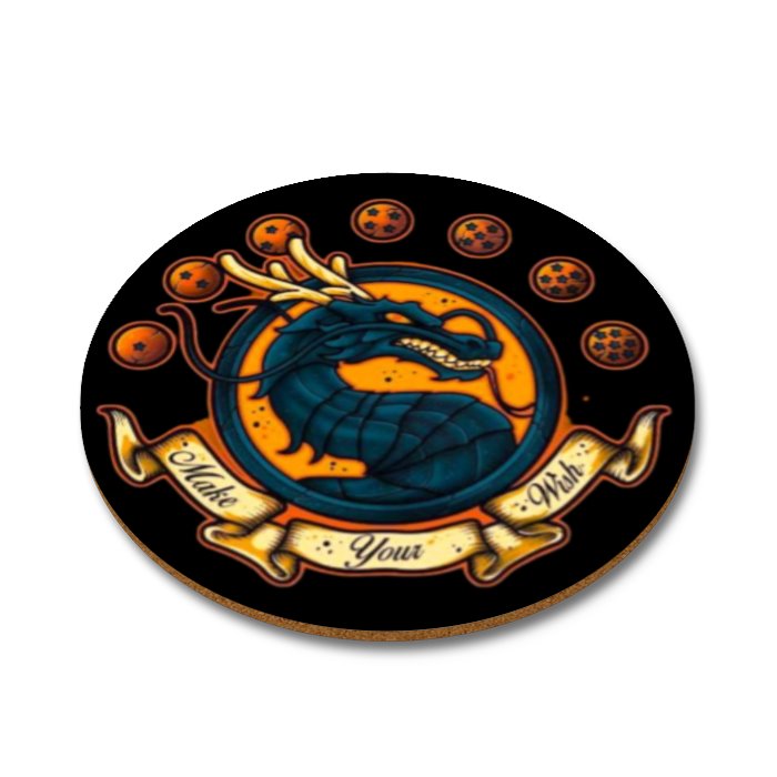 Dragonball Z x Mortal Kombat - Make Your Wish Round Coasters