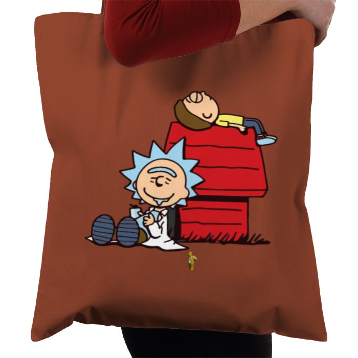 Rick & Morty x Snoopy - Snoopy Rick Tote Bag