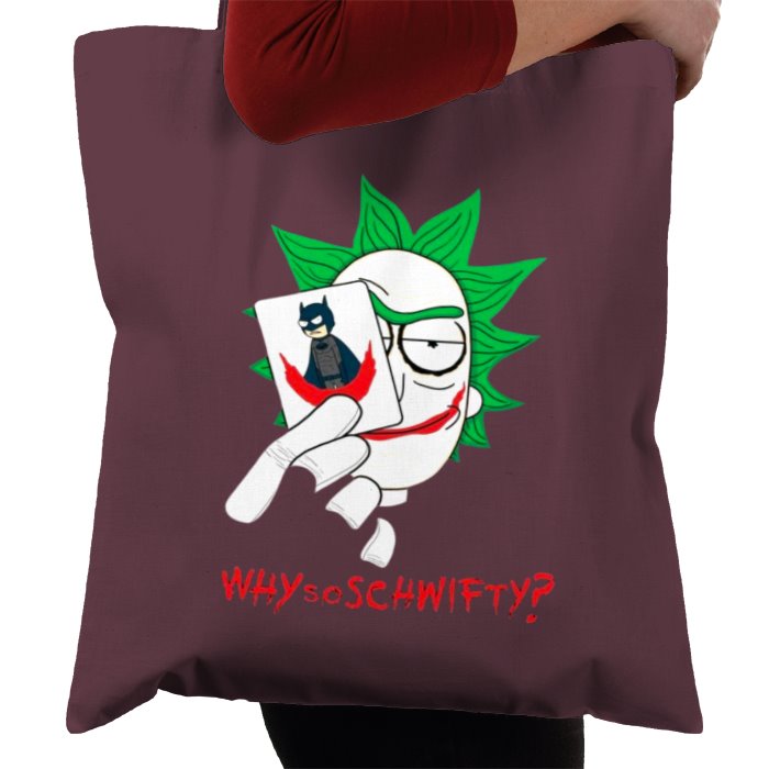 Rick & Morty x Batman - Why So Schwifty Tote Bag