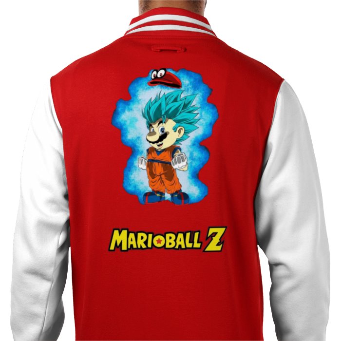 Super Mario x Dragonball Z - Super Saiyan Mario Varsity Jacket
