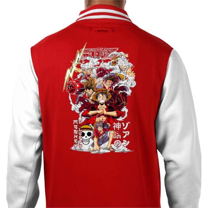 One Piece - Luffy Theme 3 Varsity Jacket