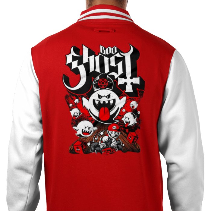 Mario Kart - Boo Ghost Theme Varsity Jacket