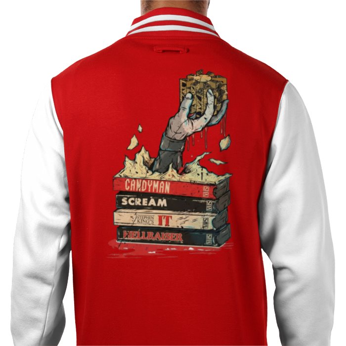 VHS Horror Tapes Hellraiser Theme Varsity Jacket