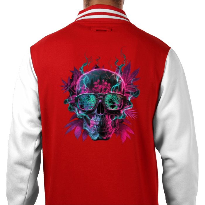 Skull Leaf Varsity Jacket