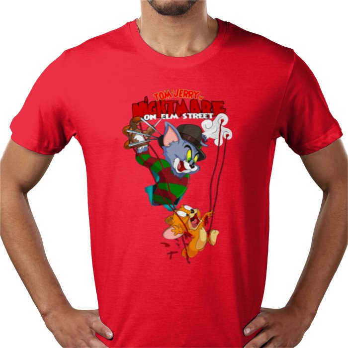 Tom And Jerry x A Nightmare On Elm Street - Freddy & Jerry T-shirt