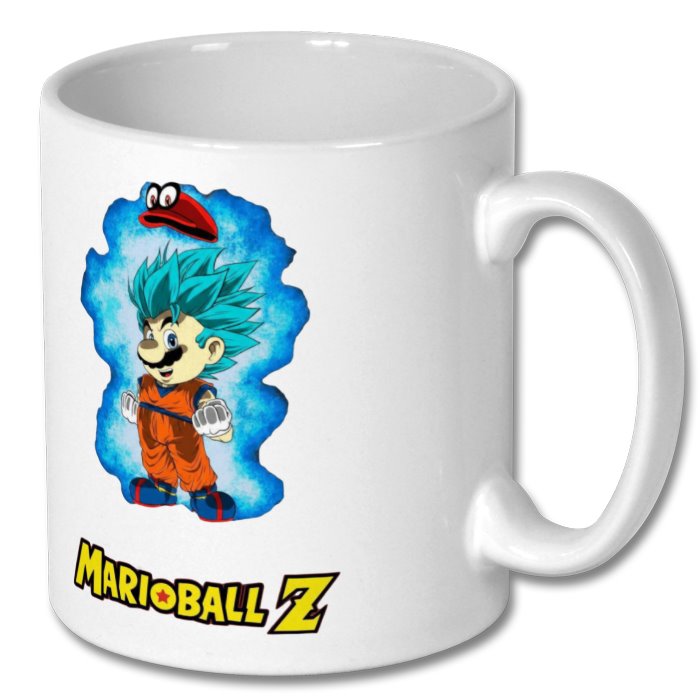 Super Mario Bro's x Dragonball Z - Super Saiyan Mario Mug