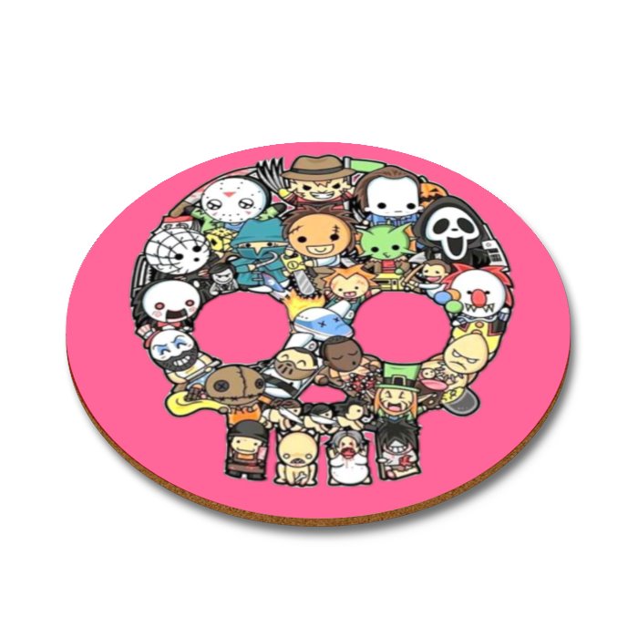 Skull Montage Round Coasters