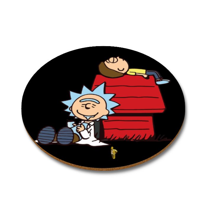 Rick & Morty x Snoopy - Snoopy Rick Round Coasters