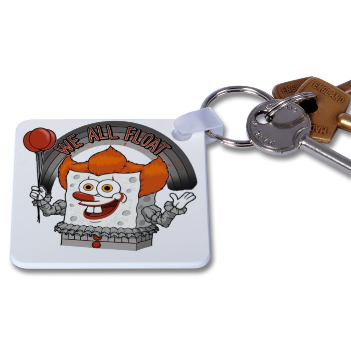 Pennywise IT x SpongeBob Square Pants - We All Float Key Ring