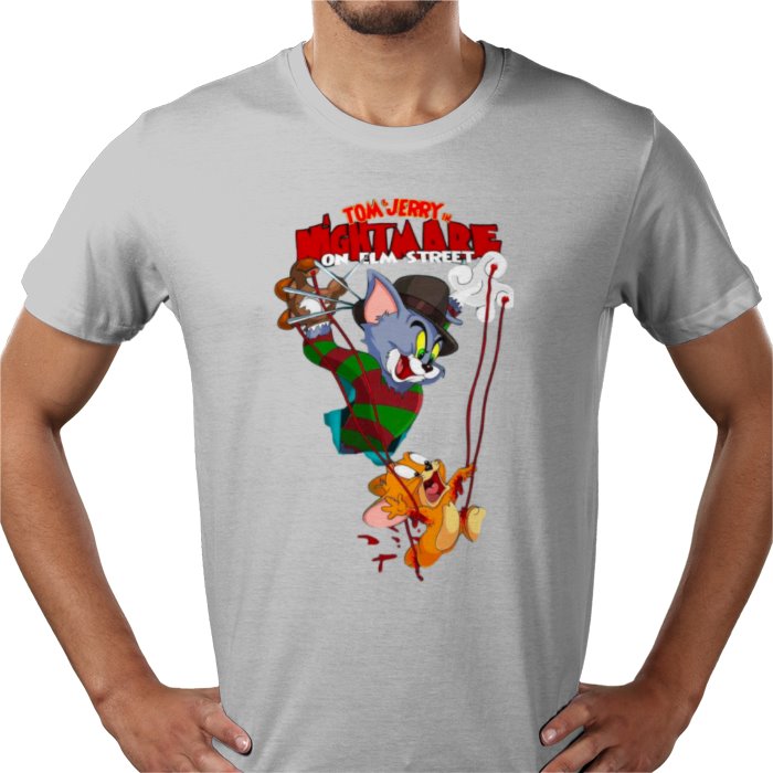 Tom And Jerry x A Nightmare On Elm Street - Freddy & Jerry T-shirt
