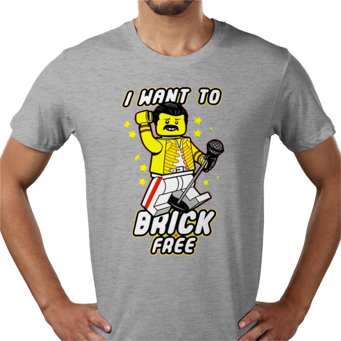 Freddy Mercury - Brick Free T-Shirt