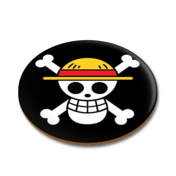 One Piece - Pirate Skull Symbol Round Coasters
