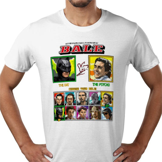 Christian Bale - Bat vs Psycho T-shirt