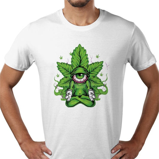 Cannabis Meditating Leaf T-shirt