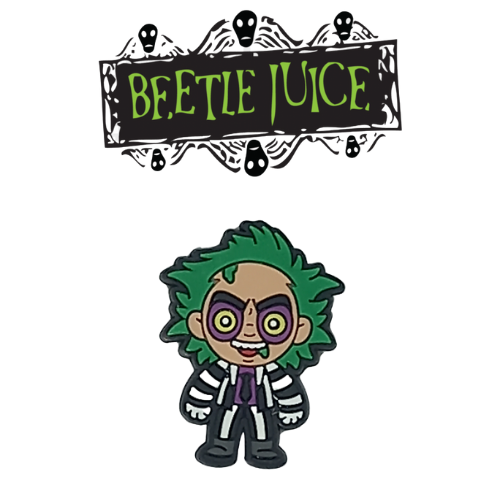 Beetlejuice Croc Charm