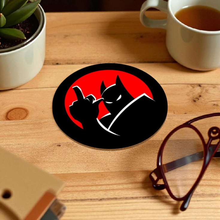 Batman The Animated Series - Rude Symbol Round Coasters