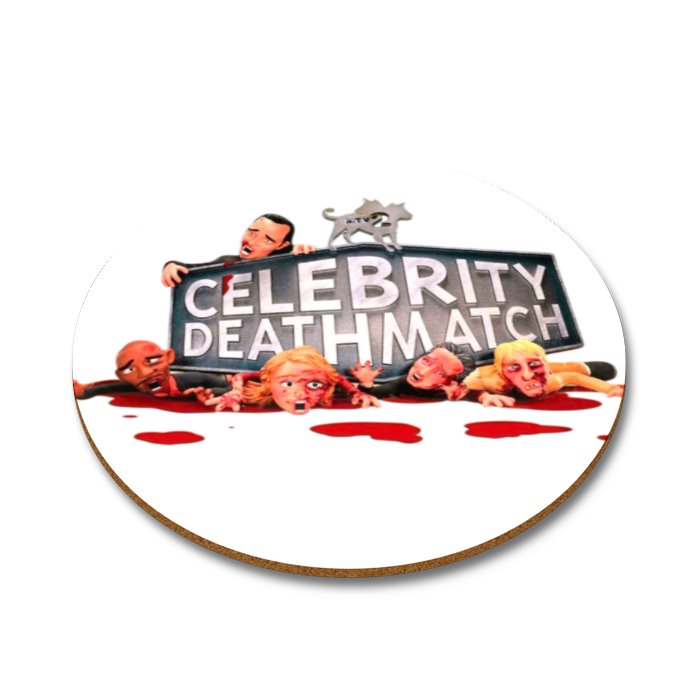 Celebrity Death Match - Theme Round Coasters